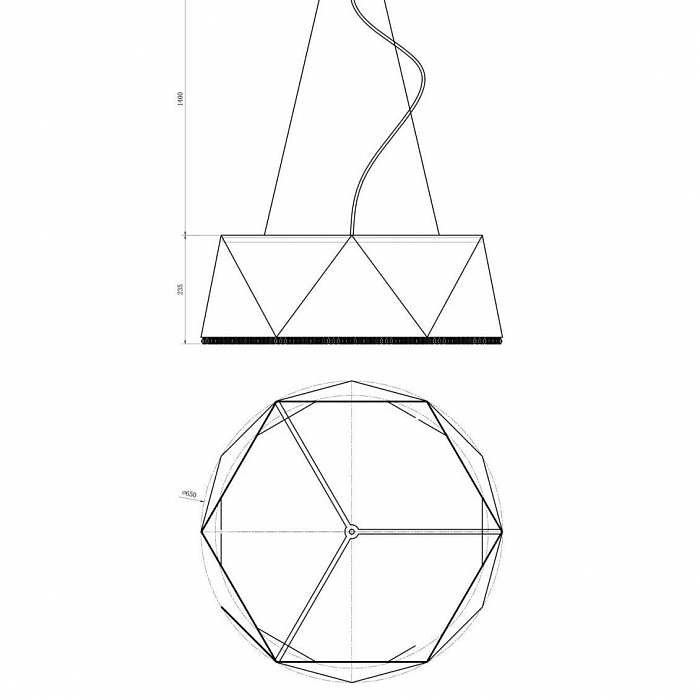 Люстра Lucia Tucci MOON 4670.9 black